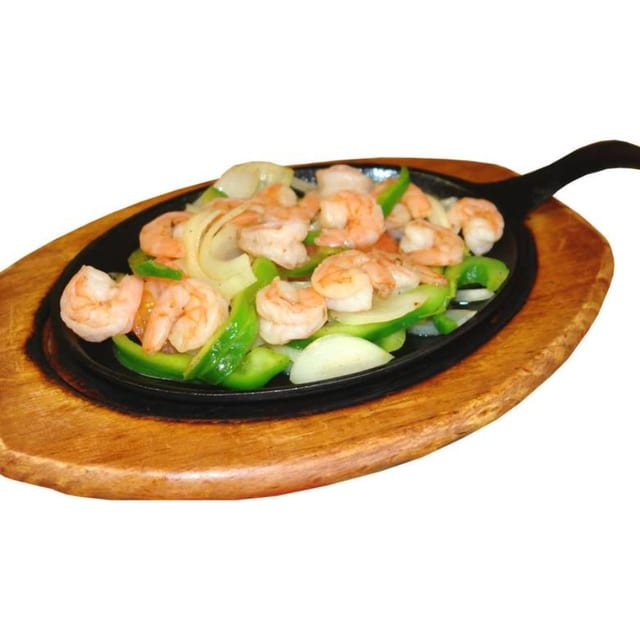 Shrimp fajitas.