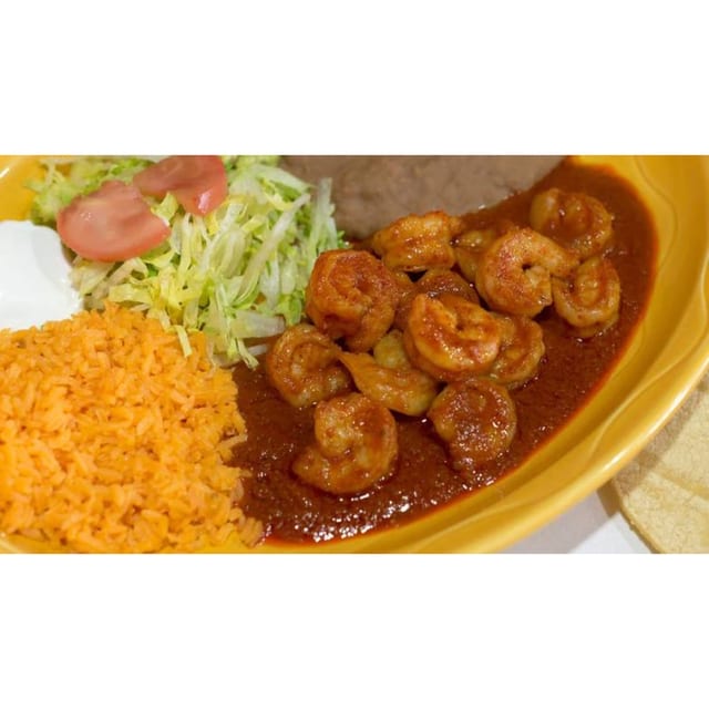 Shrimp taco dinner.