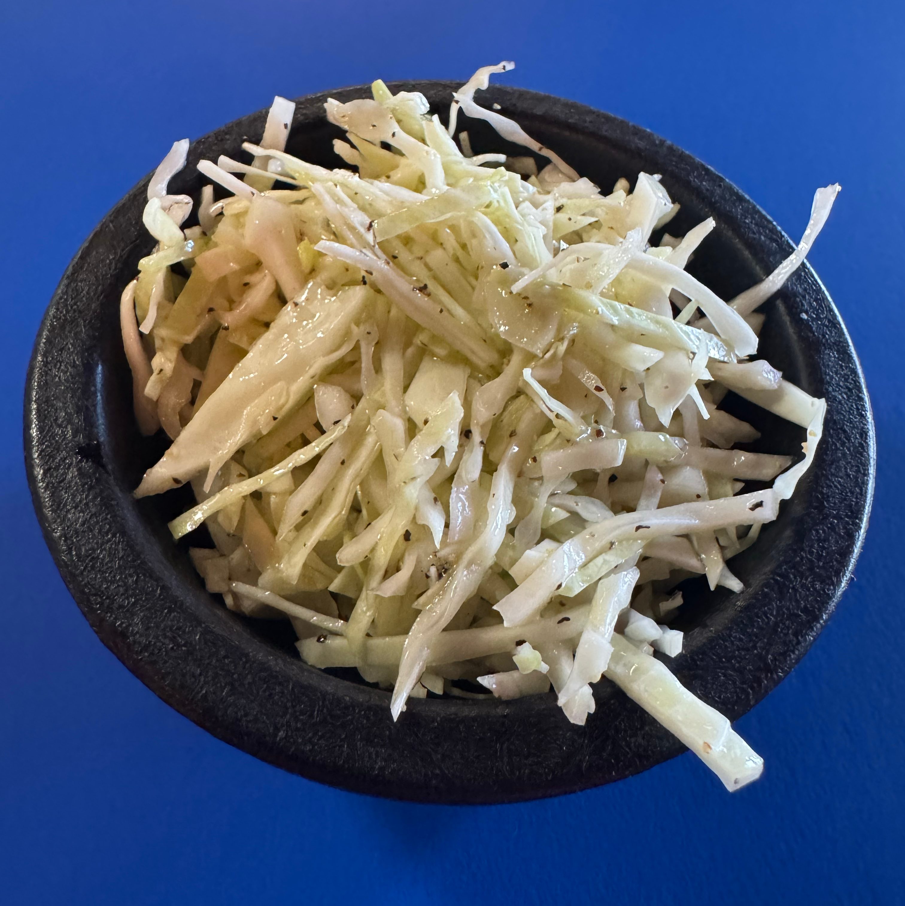 Cabbage dressing.