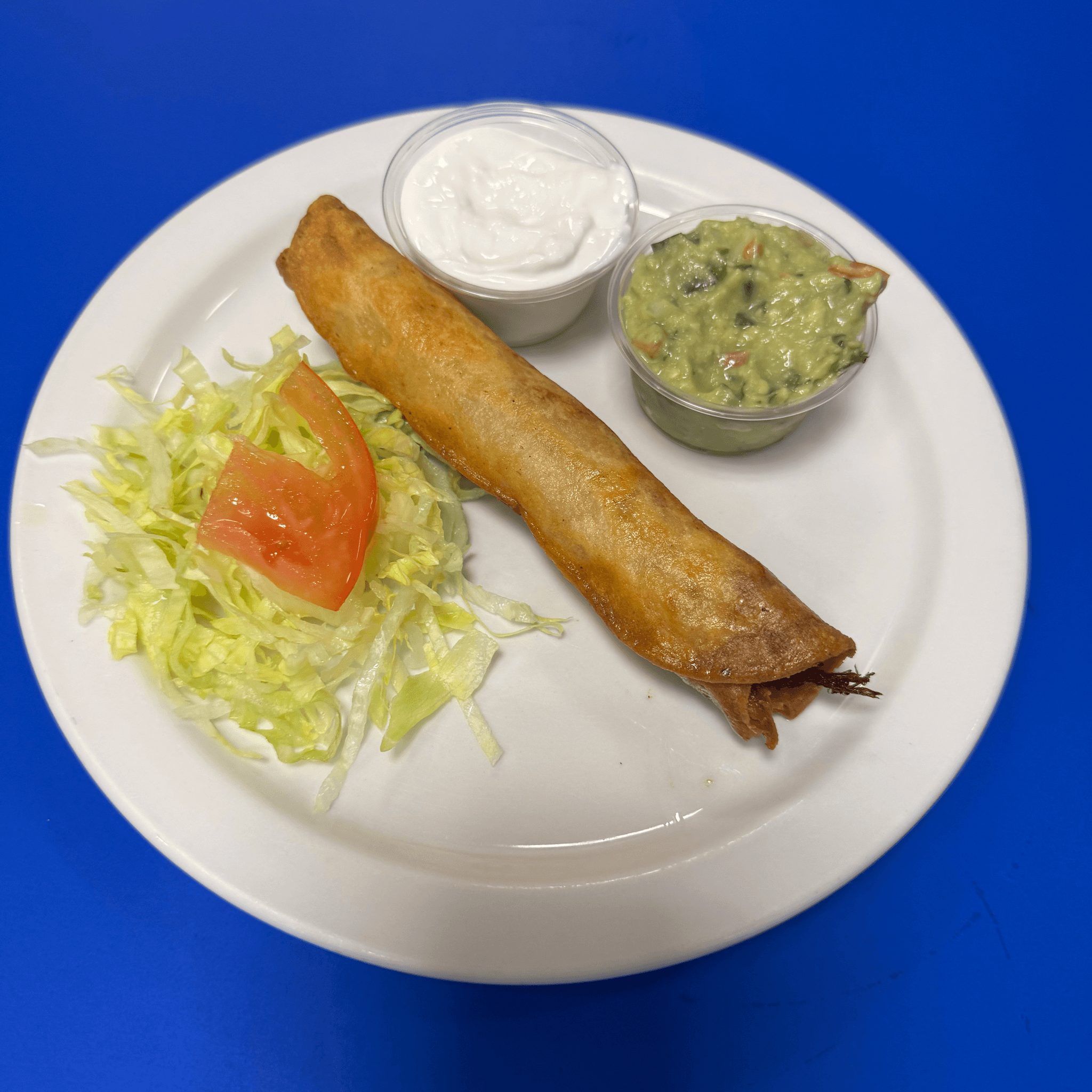 1 chicken flauta.