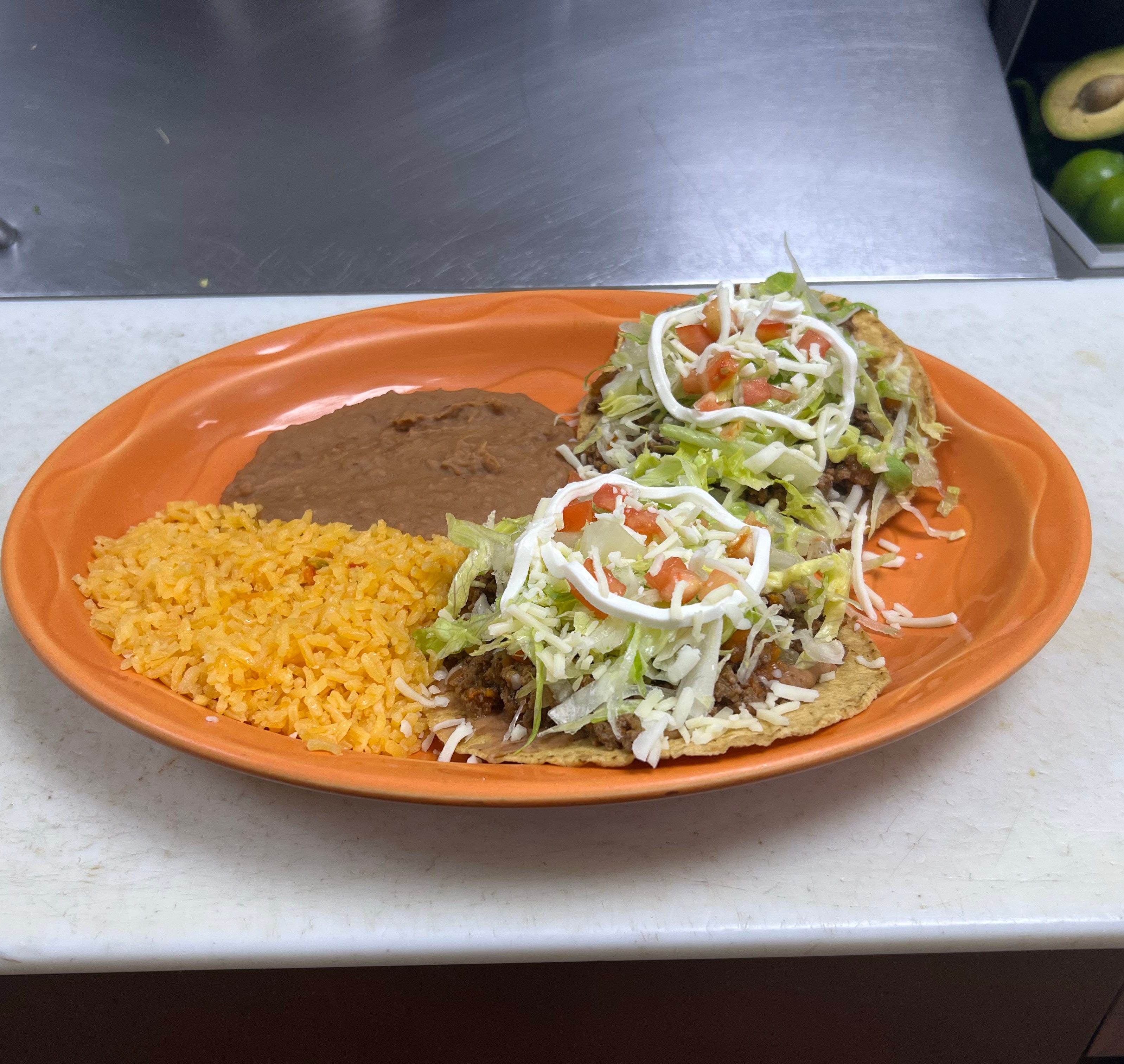 Tostada Lunch Plate.