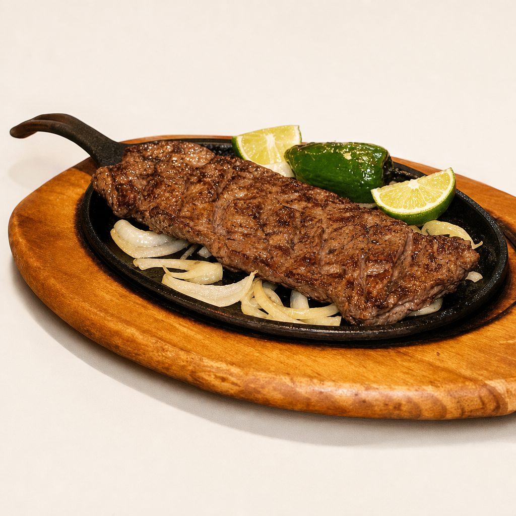 Carne asada dinner.