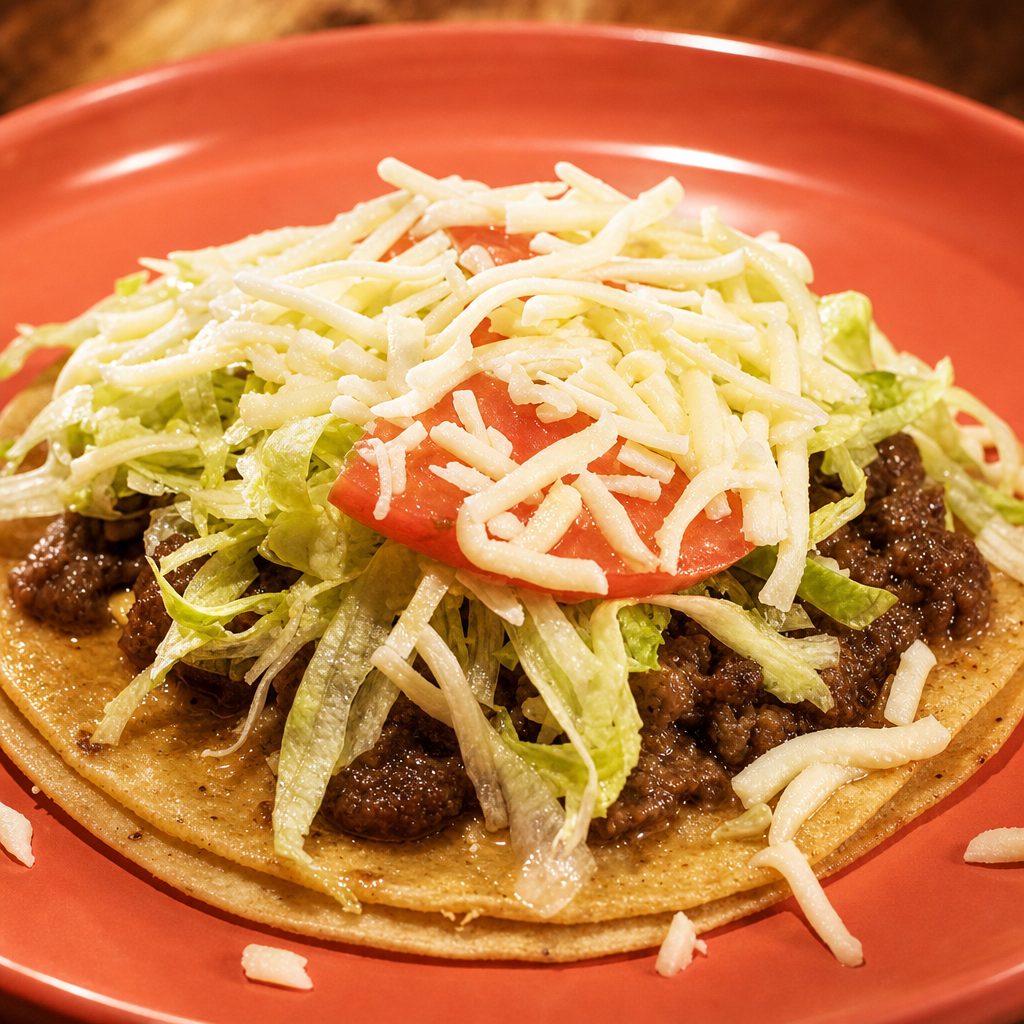 Steak taco.