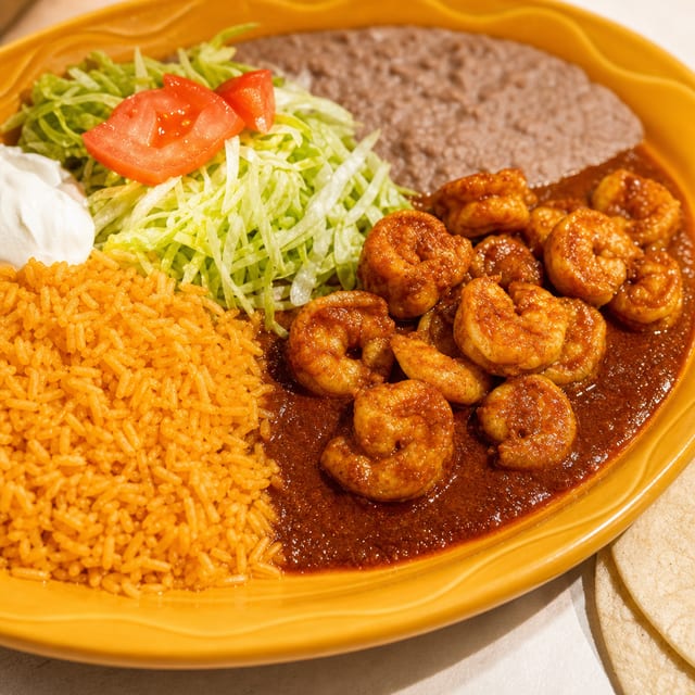 Shrimp taco dinner.