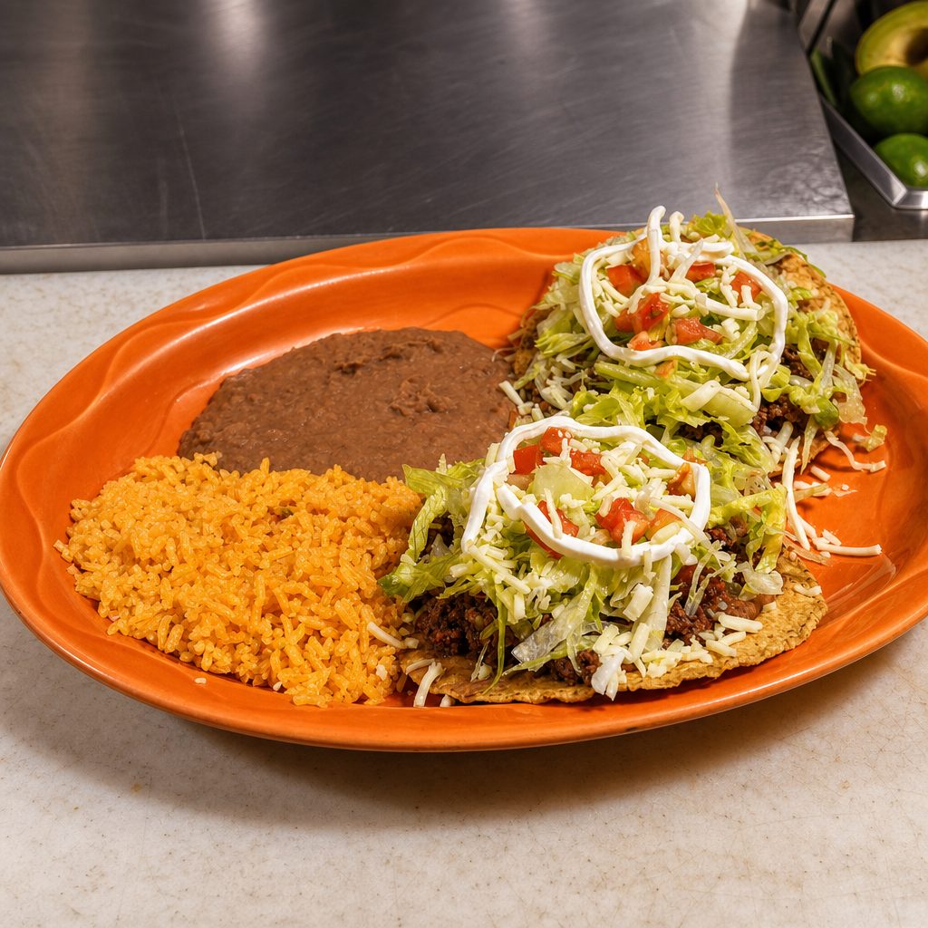 Tostada Lunch Plate.