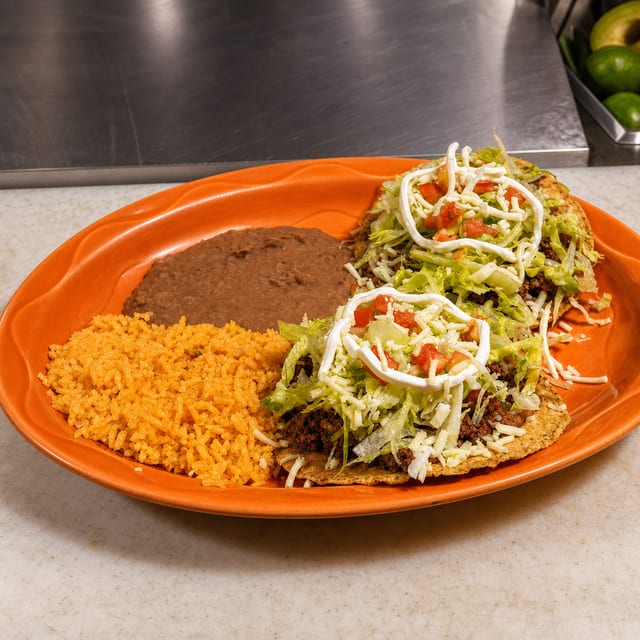 Tostada Lunch Plate.