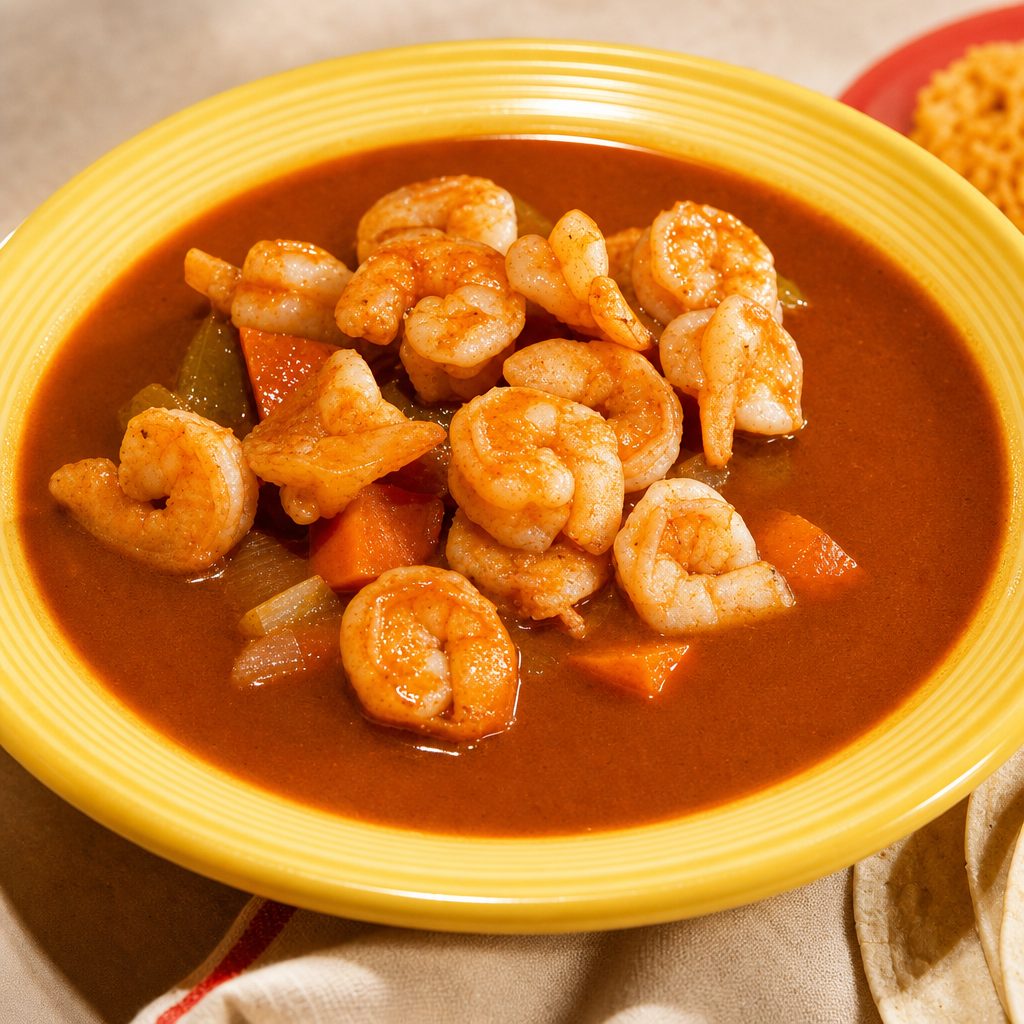 Caldo de camaron.