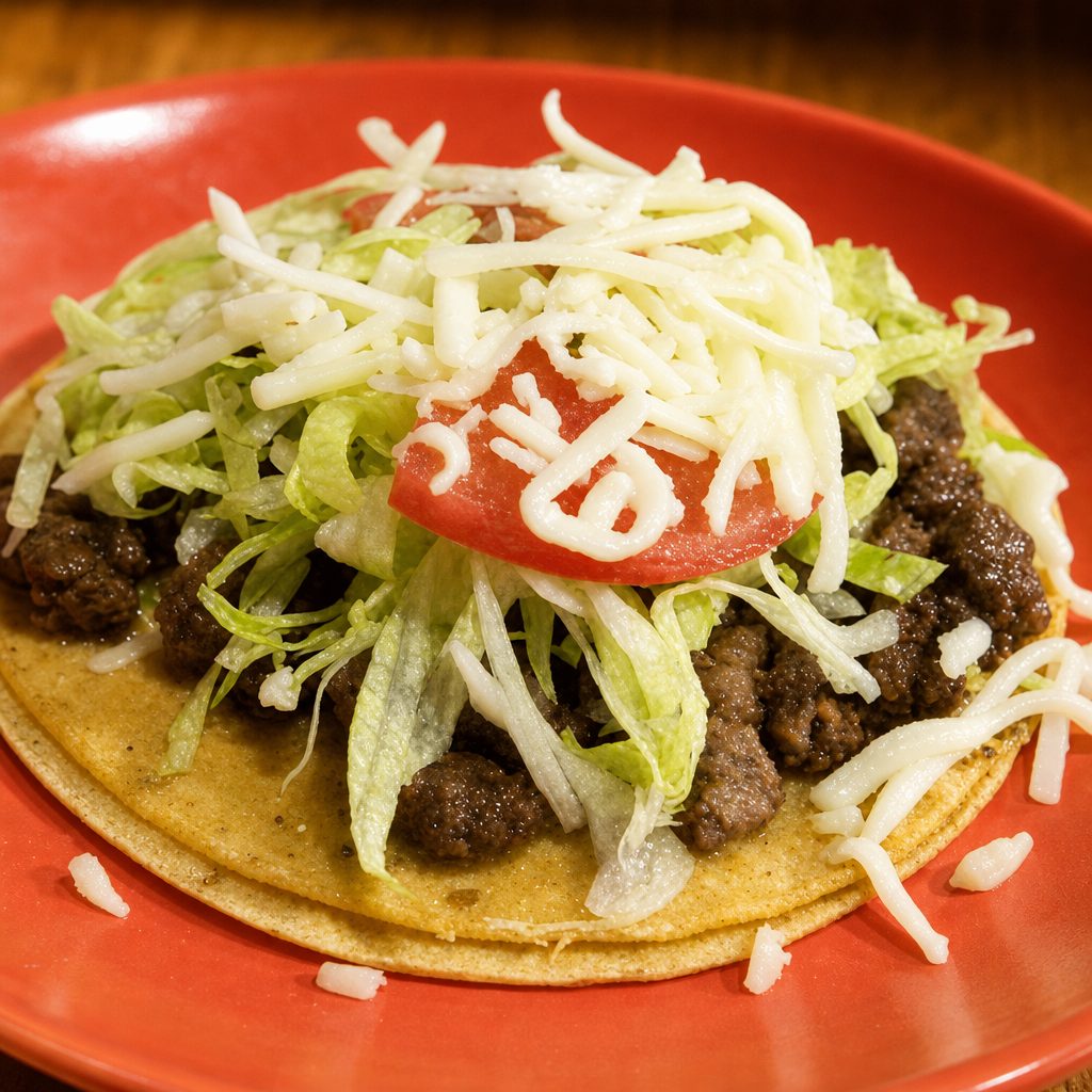 Steak taco.
