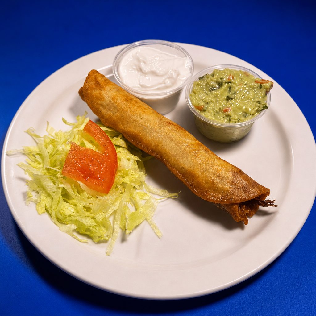 1 chicken flauta.